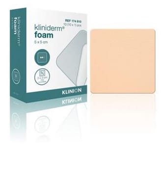 Bandasje skum Kliniderm foam 5x5cm