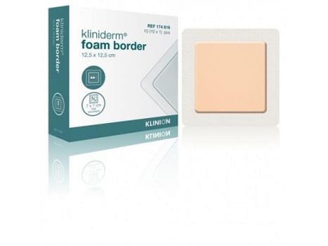 Bandasje skum Kliniderm foam border 15x15cm