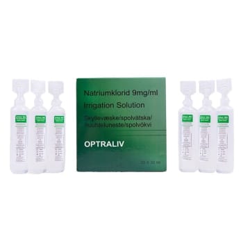 Saltvann Nacl skyllevæske 0.9% 30ml