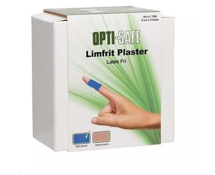 Plaster limfritt 6cmx5m blå