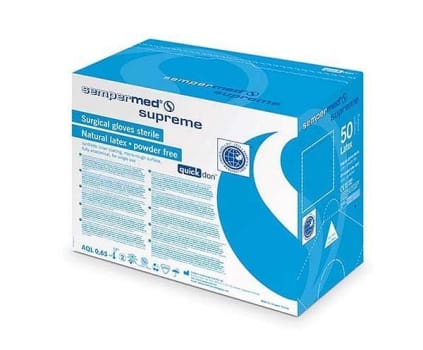 Hanske opr latex Sempermed Supreme 8,0 hvit par
