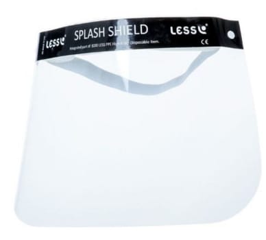Visir Splash Shield engangs
