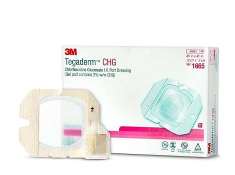 Bandasje kanyle Tegaderm CHG IV 12x12cm