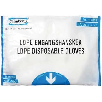Hanske plast Granberg LDPE engangs klar
