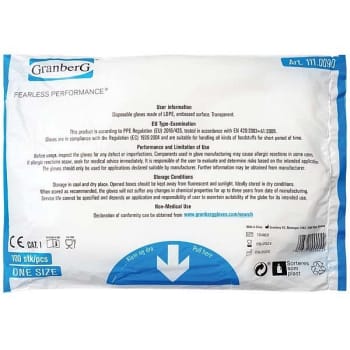 Hanske plast Granberg LDPE engangs klar