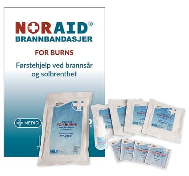 Bandasjepakke Noraid for brannsår og solbrenthet