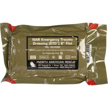 Førstehjelp Emergency trauma dressing 4 Flat