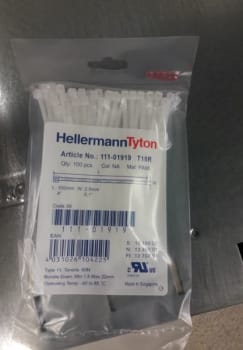 Buntband 2,5x100mm natur T18R nylon 100st/fp