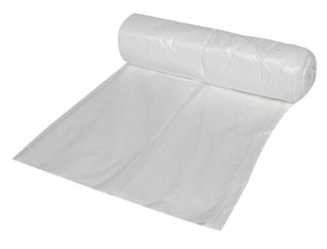 Avfallspåse vit 30l HDPE 510x570mm 8my 100st/rle