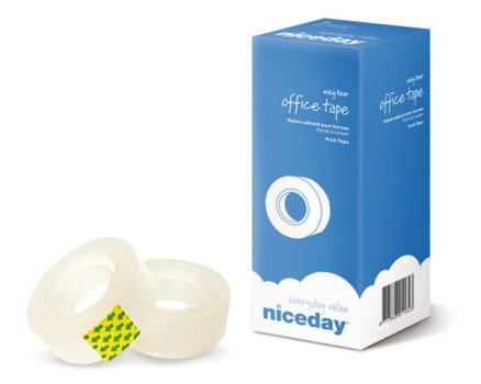 Kontorstejp Niceday 19mmx33m transp PE