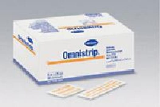 Suturtejp Omnistrip 25x127mm elastisk beige steril i kuv/4st