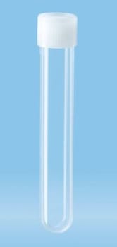 Rör 13ml 101x16,5mm PP transparent steril skruvkork 100st/fp