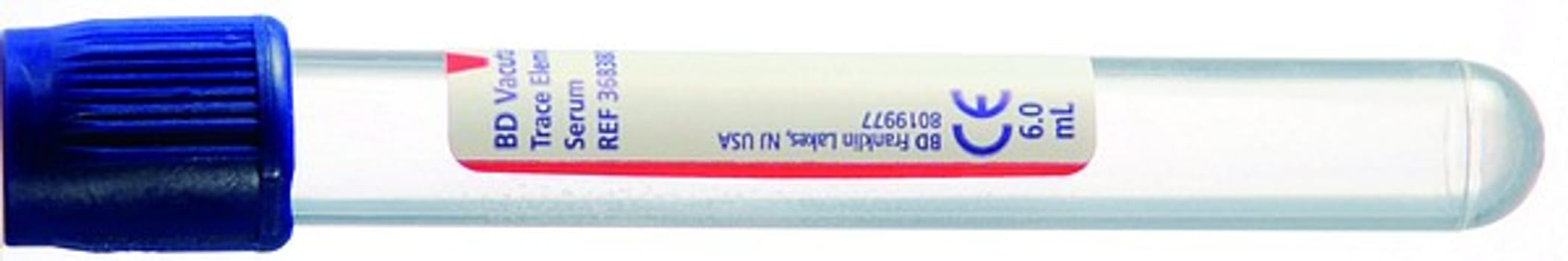 Vakuumrör vacutainer spårmet serum 7/6ml mörkblå skruvkork papper