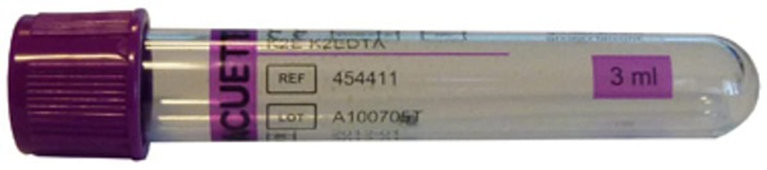 Vakuumrör vacuette k2-edta 5/3ml lila dragkork transp