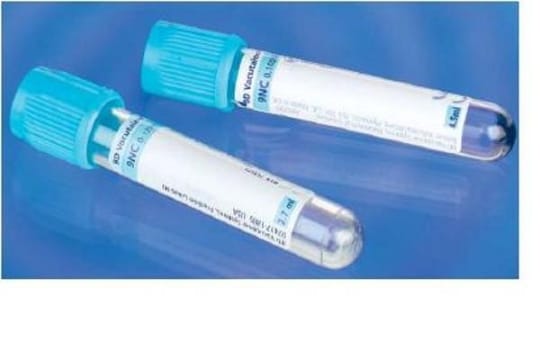 Vakuumrör vacutainer na-cit 3,8% 5/1,8ml ljusblå papper