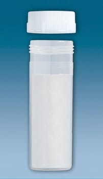 Transporthylsa för prov 114x44mm med skruvlock och absorbansmaterial 10st/fp
