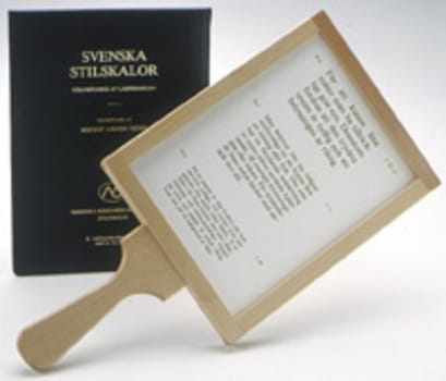 Träram med handtag till stilskala hedin/jäger/lundberg