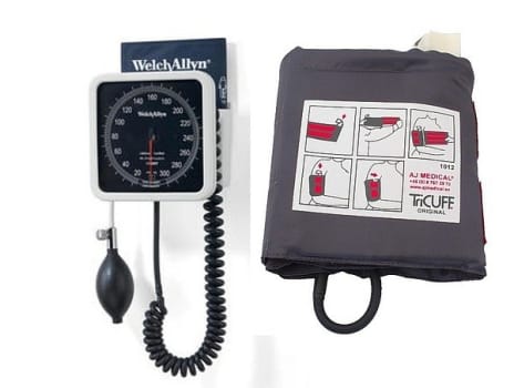 Blodtrycksmätare tricuff 15-42cm med väggmanometer wa-767