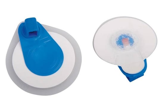 Ekg elektrod blue sensor m ø34mm våt gel banankontakt
