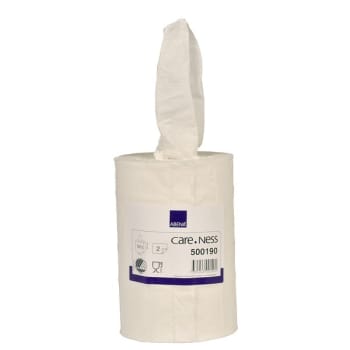 Torkrulle mini Careness 20,3cmx72m 2-lag vit utan hylsa Svanenmärkt