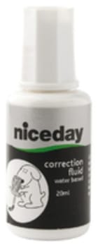 Korrigeringsvätska Niceday aqua 20ml pensel vattenbaserad