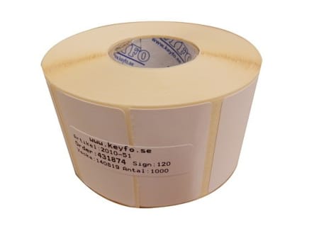 Etikett 50x30mm thermo rle/1000 perm 1rulle