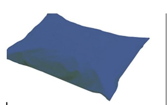 Kuddöverdrag 50x70cm blå polyureutanväv vätsketät
