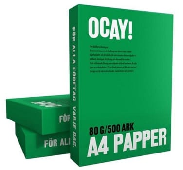 Papper Alloffice A4 vitt 80g ohålat Eco-label