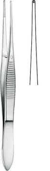 Pincett Iris Graffe rak 1X2klo 10Cm OP-kval