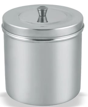 Burk rostfri höjd 10Cm diameter 10Cm inklusive lock