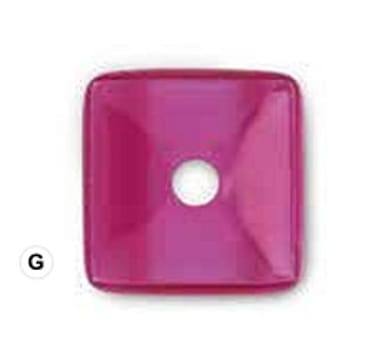 Instrumentskydd för Weitlaner 25,4x25,4mm Lila engångsprodukt, 100-pack
