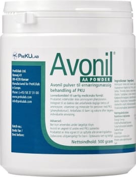 Avonil PKU AA pulver 4x500 gram