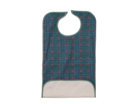 Haklapp flergångs grön 45x90cm vändbar med uppknäppbar ficka