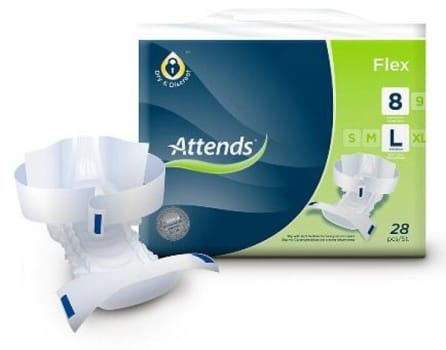 Inko skydd Attends Flex 8 L. Höft 85 - 125 cm, ABS ISO 1751 ml