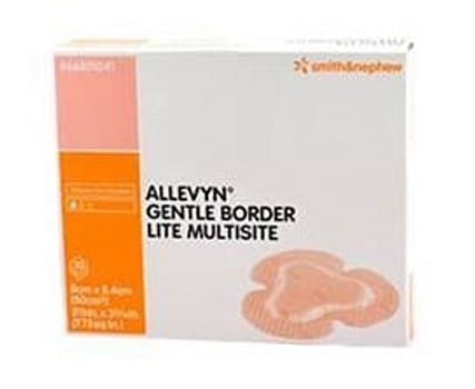 Allevyn gentle border lite 8x8,4cm steril vidhäftande multisite