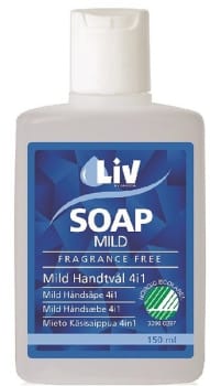 Flytande handtvål LIV 4i1 150ml oparfymerad Svanenmärkt