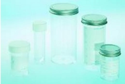 Burk 30ml med skruvlock ps med vit etikett