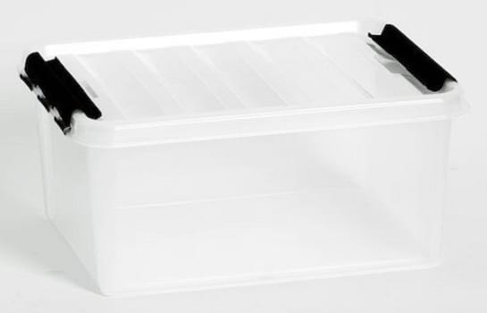 Förvaringsbox med lock natur 14l för livsmedel