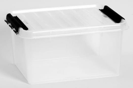 Förvaringsbox med lock natur 32l för livsmedel