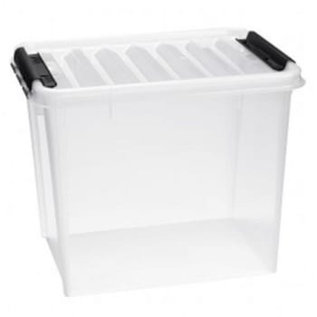 Förvaringsbox med lock natur 52l för livsmedel