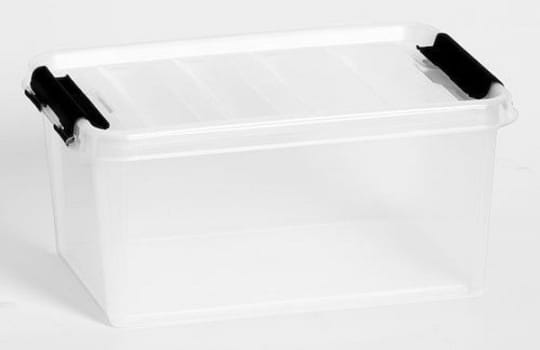 Förvaringsbox med lock natur 8l för livsmedel