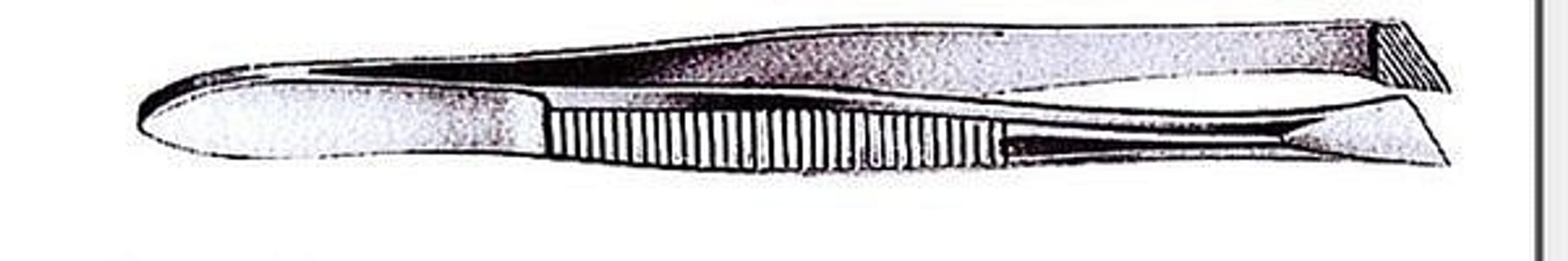 Pincett Cilia snedställd 9cm avd-kval