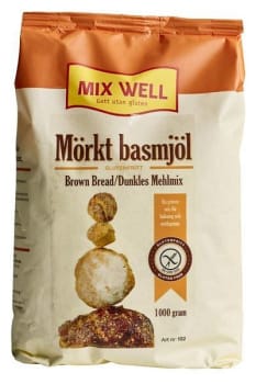 Mixwell basmjöl mörkt 1kg Vnr 281394