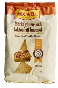 Mixwell basmjöl mörkt utan laktos 1kg Vnr 691000