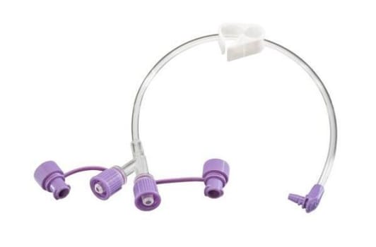 Tummy Button matslang vinklad 30cm ENFit med medicinport 10 stycken