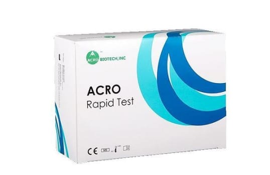 Strep A snabbtest dipstick ACRO blå kontroll linje 50 tester