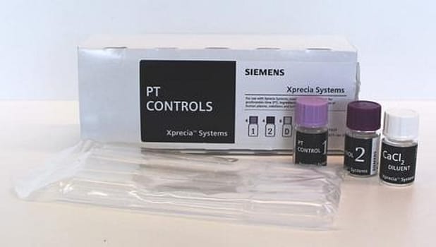Siemens Xprecia stride kontroll pk(inr) pt(inr) nivå1x4, nivå2x4