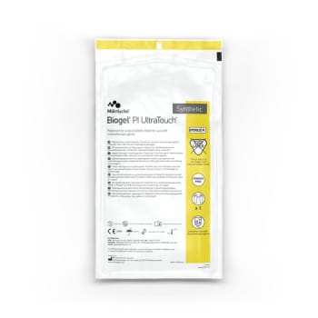 Handske op Biogel PI ultratouch 8,0 steril latexfri puderfri natur