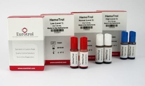 Kontroll eurotrol plasma/low hb nivå normal 2x1ml/fp kylvara