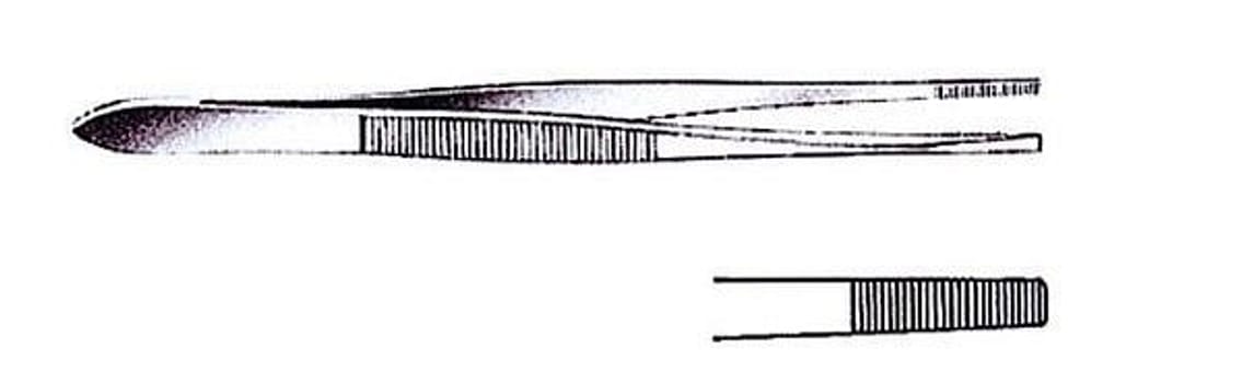 Pincett Stille tvär spets 15cm op-kval